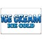 Signmission Ice Cream Ice Cold Banner Concession Stand Food Truck Single Sided B-72 Ice Cream Ice Cold19 - alternate 1